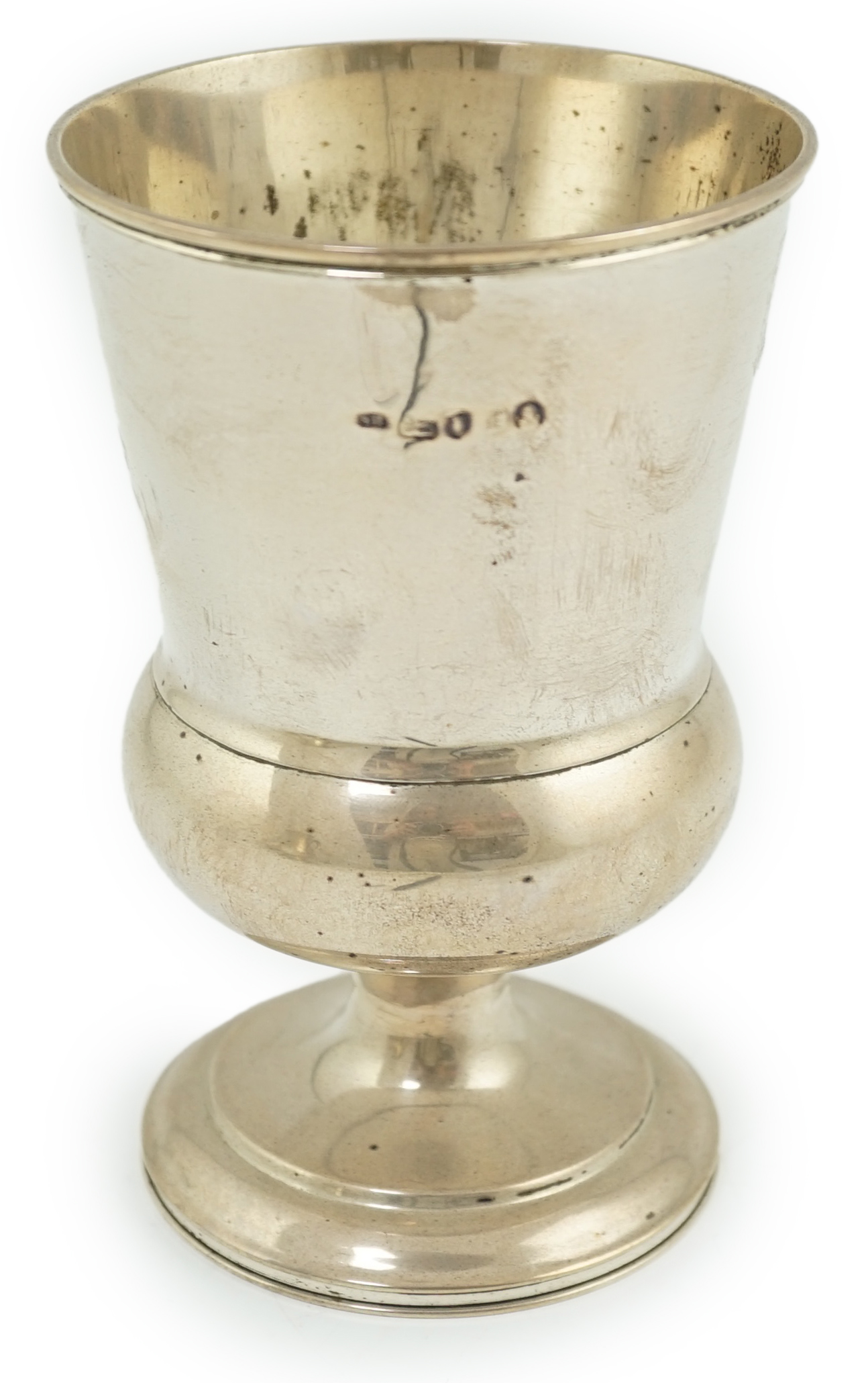 A George IV silver pedestal vase, by Soloman Royes